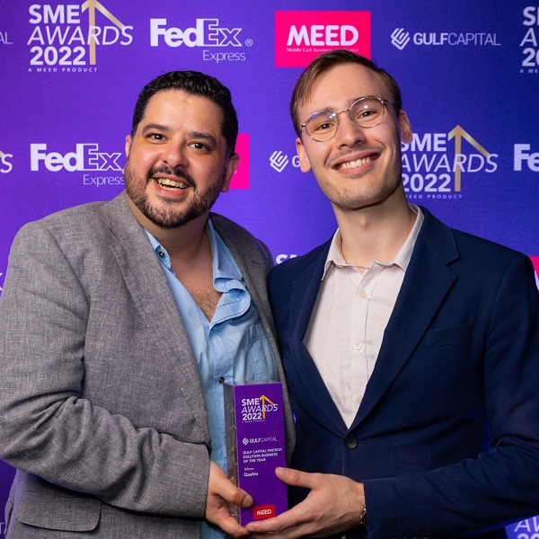 Qashio wins Fintech Solution Business of the Year 2022 at the Middle East Economic Digest SME Awards