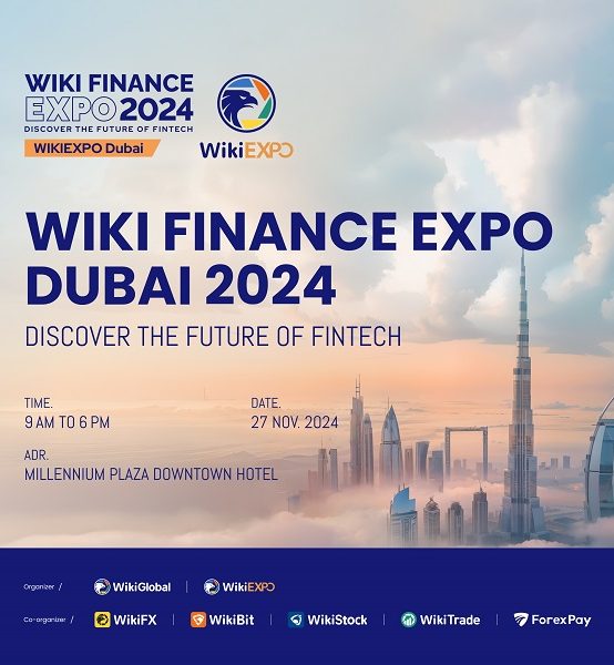 The Wiki Finance Expo Dubai 2024 will be held on November 27, 2024